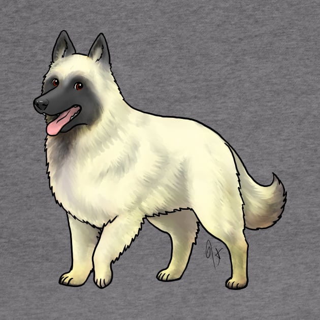 Dog - Belgian Tervuren - Cream and Black by Jen's Dogs Custom Gifts and Designs